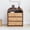 3 drawer-Walnut, variant on YOCWO 3 Drawer Nightstand with Burl Wood Finish, Bedside Table with Curve Edge for Bedroom, Walnut