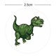 thumbnail image 2 of 500 pegatinas de dinosaurios de dibujos animados para niños papelería suministros escolares calcomanía (W114) JShteea Libre de BPA, 2 of 8