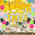 thumbnail image 3 of Beach I’m 50 Birthday Decorations, Summer Tropical Aloha 50th Birthday Party Supplies for Fifty Years Old Men or Women with Balloons Banner Cake Topper Fringe Curtain Leaf Props, 3 of 6