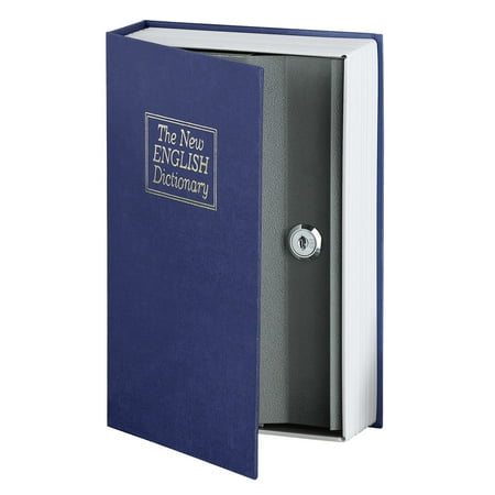 Secret Safe - Book Safe Hidden Secret Compartment Metal Storage Lock Box with Key