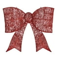 thumbnail image 3 of Tcbosik Lighted Giant Holiday Bowknot, 28.3" LED Christmas Decoration with Warm White Lights, Perfect for Front Door & Outdoor Décor (Red), 3 of 9