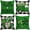 C, variant on KOYPTL St.Patrick's Day Decorations Pillow Covers 18 x 18 Inch Set of 4 Green Shamrock Heart Lucky Charm Buffalo Plaid Pillow Cases for Home Sofa Couch Cushion Decor
