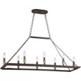 thumbnail image 1 of Quoizel Brook Hall 8 Light Island Light en Bronze Occidental, 1 of 6