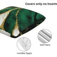 thumbnail image 2 of Emerald Green and Gold Throw Pillow Cover 18x18 Inch Marble Cushion Modern Farmhouse Pillow Covers Soft Pillow Cases for Couch Sofa Bedroom Outdoor Home Decor Set of 2, 2 of 6