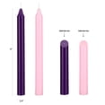 thumbnail image 2 of Mega Candles 4 pcs Unscented Christmas Advent Straight Taper Candle, Hand Poured Wax Candles 8 Inch x 3/4 Inch, Holidays, Church, Devotional, Celebration, Party & More, 2 of 4