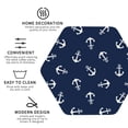 thumbnail image 4 of Balery 4 Pcs Nautical Themed Simple Anchorsleather Coasters Set, Drink Table Cup Coasters For Living Room Kitchen Coffee Decor, 4 of 9