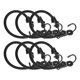 thumbnail image 1 of 6uds 8mm El?stica Cuerda con Gancho para Amarres Campamento Coches Negro 14,6" Unique Bargains amarres para deportes motorizados, 1 of 6