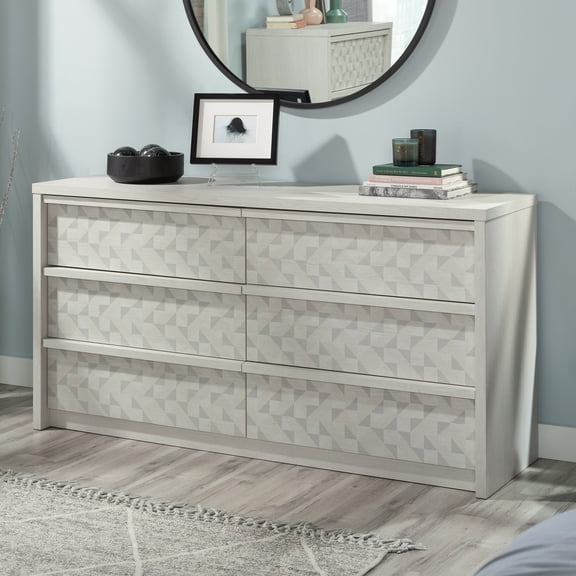 Sauder Harvey Park 6-Drawer Dresser, Glacier Oak Finish
