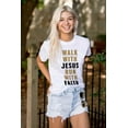 thumbnail image 5 of Walk With Jesus Christ Run Religious Men's Graphic T Shirt Tees Brisco Brands S, 5 of 6