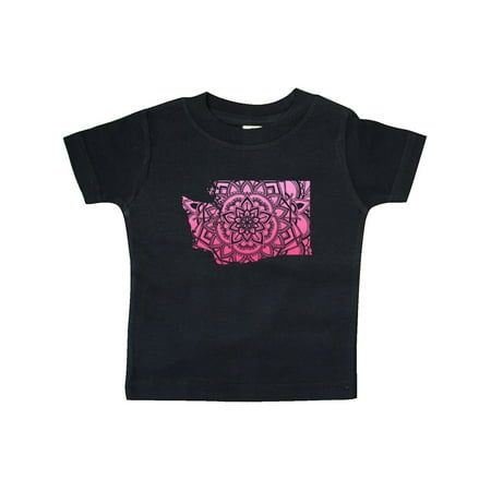 

Inktastic Washington Silhouette Mandala Gift Baby Boy or Baby Girl T-Shirt