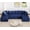 Blue, variant on Wiilayok 131" U Shaped Sectional Sofa with Comfy Deep Seat,Cloud Corduroy Sofa Couch for Living Room,No Assembly Required,Beige