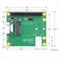 thumbnail image 2 of PCIe A M.2 HAT+ con Estuche+Soplador para 5 Gen2 Gen3 M.2 NVME SSD 2230/2242 M Key Placa de Expansión PCIE GPIO, 2 of 8