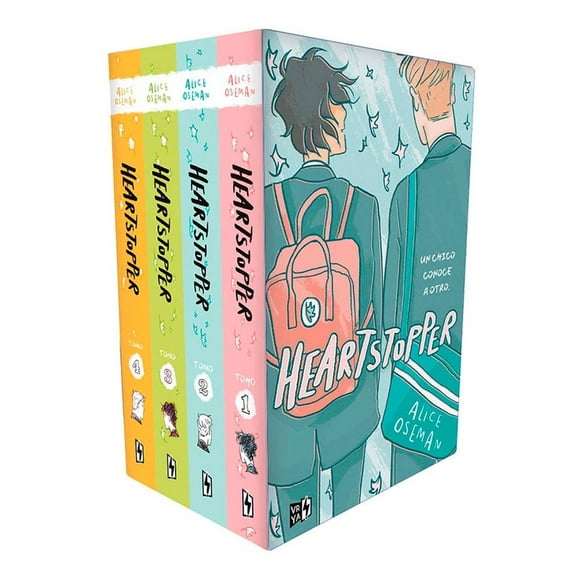 Pack heartstopper edición limitada Vergara y Riba Editoras Pasta Blanda