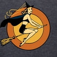 thumbnail image 3 of CafePress - Retro Witch - Womens Hooded Shirt, 3 of 3