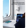thumbnail image 3 of Adaptador de Enchufe LENCENT Blanco con 4 Salidas CA y 4 Puertos USB para Viaje de México a Australi, 3 of 7