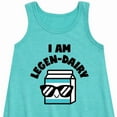 thumbnail image 2 of Instant Message - I Am Legen-Dairy - Cool Milk Carton - Toddler & Youth Girls A-line Dress, 2 of 5