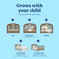 thumbnail image 3 of Graco Story 5-in-1 Convertible Baby Crib with Drawer and Reversible Headboard, Hazelnut, 3 of 16