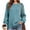 Sky Blue, variant on Yeaiivve Womens Long Sleeve Ribbed Knit Blouse Crew Neck Button Shoulder Pullover Sweaters Dressy Business Work Knitted Shirts 2026 Fall Fashion Clothes M Orange