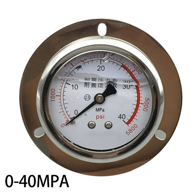 Pour Yn-60Zt Jauge de Pression Sismique à Bord Axial Jauge Hydraulique de Pression Sismique 0-40Mpa