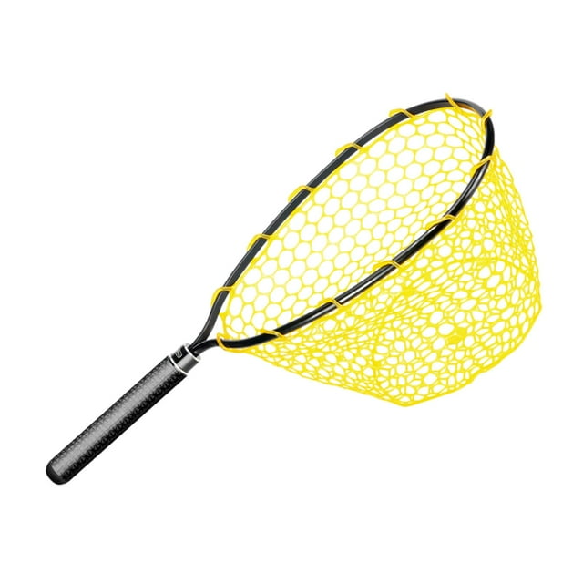 Maoww Filet de Pêche Adulte avec Poignée Filet de Pêche pour Bar Truite Saumon Poignée en Carbone 52x17cm