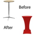 thumbnail image 3 of Your Chair Covers - 24 inch Highboy Cocktail Round Stretch Spandex Table Cover Red for Wedding, Party, Birthday, Patio, etc., 3 of 3