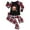 Black-Kids, variant on Odeerbi Christmas Pajamas for Family Holiday Plaid Long Sleeve Family Christmas Pajamas Matching Sets Toddler Print Parent-child Suit Two-Piece Sleepwear Xmas Family Matching PJs Set Black