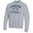 thumbnail image 2 of Men's Champion Heather Gray North Carolina Tar Heels Football Icon Pullover Sweatshirt, 2 of 3
