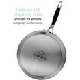 thumbnail image 6 of ELITRA Home Stainless Steel Saute Pan and Lid for All Stovetops 3 QT - Silver (180102), 6 of 9