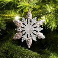 thumbnail image 2 of Snowflake Pendant Christmas Decorations Crafts Christmas Tree Pendant Artificial C, 2 of 8