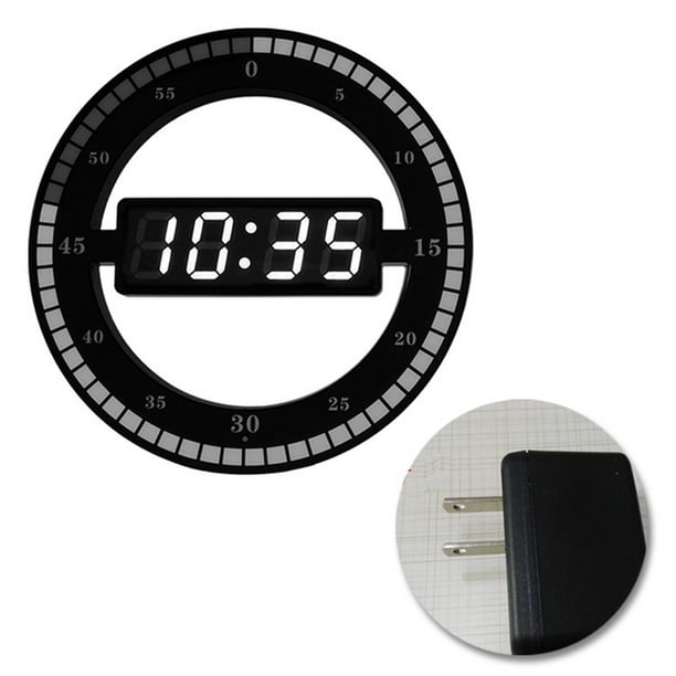 Reloj De Pared Digital Circur Moderno Relojes Digitales De Atenuación Para Decoración para hogar Enchufe UU Colco