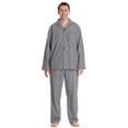 thumbnail image 1 of #followme Plaid Pajama Set for Men (White Black, X-Large), 1 of 4