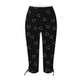 thumbnail image 5 of FNFYFH Clearance Womens Yoga Capris Fresh All Day,Black, 5 of 5