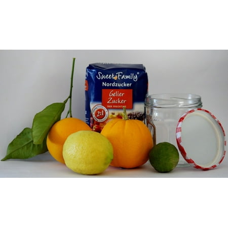 - LAMINATED POSTER Jam Orange Make A Cook Gelling Sugar Lemon Fruits Poster Print 24 x 36