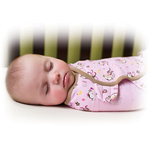 Summer Infant SwaddleMe Swaddling Blanket, Jungle Hunnies, Large