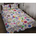 thumbnail image 1 of Dragonfly Color Flower Pattern Juego de Cama Edredón, 1 of 5