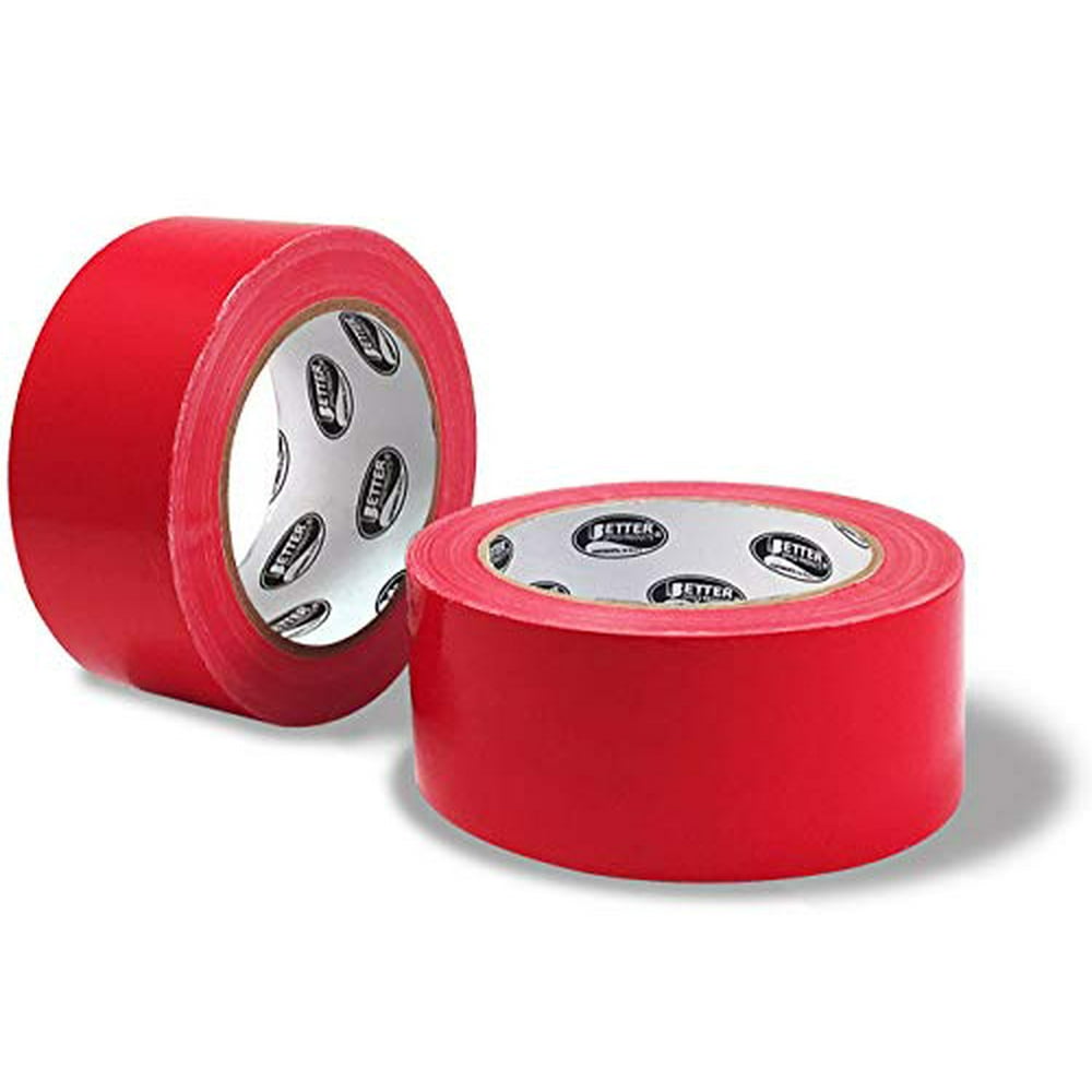 Red Duct Tape, 2 Pack, Heavy Duty Duct Tape by Better Office Products