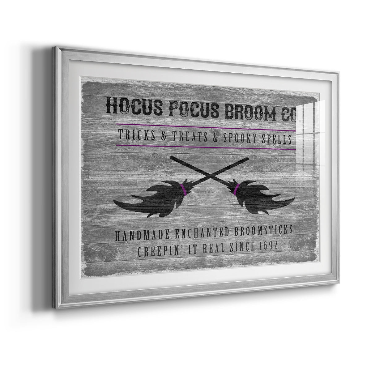 Hocus Pocus Broom Co. Premium Framed Print - Ready to Hang