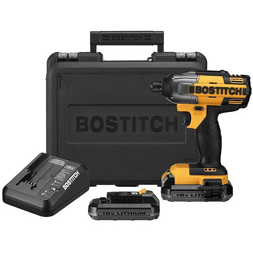 Bostitch 18V Lithium .25" Hex Chuck Impact Driver Kit, BTC440LB