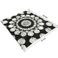 thumbnail image 4 of Black White Tie Dye Mandala Pattern Blanket,Comfortable Soft Flannel Throw Blanket,All Season,Warm Lightweight Blankets for Sofa Bed Couch Living Room Chair,50"x60", 4 of 4