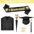 thumbnail image 6 of Alaiyaky Graduation Cap and Gown 2026 Unisex for High School and College Graduation Black, 6 of 8