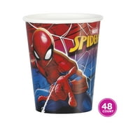 Spiderman Birthday Party Paper Cups, 9oz., 48ct - Spiderman Party Supplies