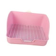 thumbnail image 4 of Rabbit Litter Box Cage Corner Toilet Pan Sturdy Grid Design for Small Animals Bunny Guinea Pig Rats, 4 of 9