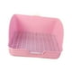thumbnail image 4 of Caja de arena para conejos, bandeja para orinar, jaula antisalpicaduras, inodoro, caja de cama para Rosa, 4 of 8