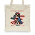 thumbnail image 2 of Republican Australian Shepherd Making Woof Count Election 2024 Canvas Tote Bag Aussie Dog Lover Gifts Reusable Shopping Grocery Bag - 01002, 2 of 5