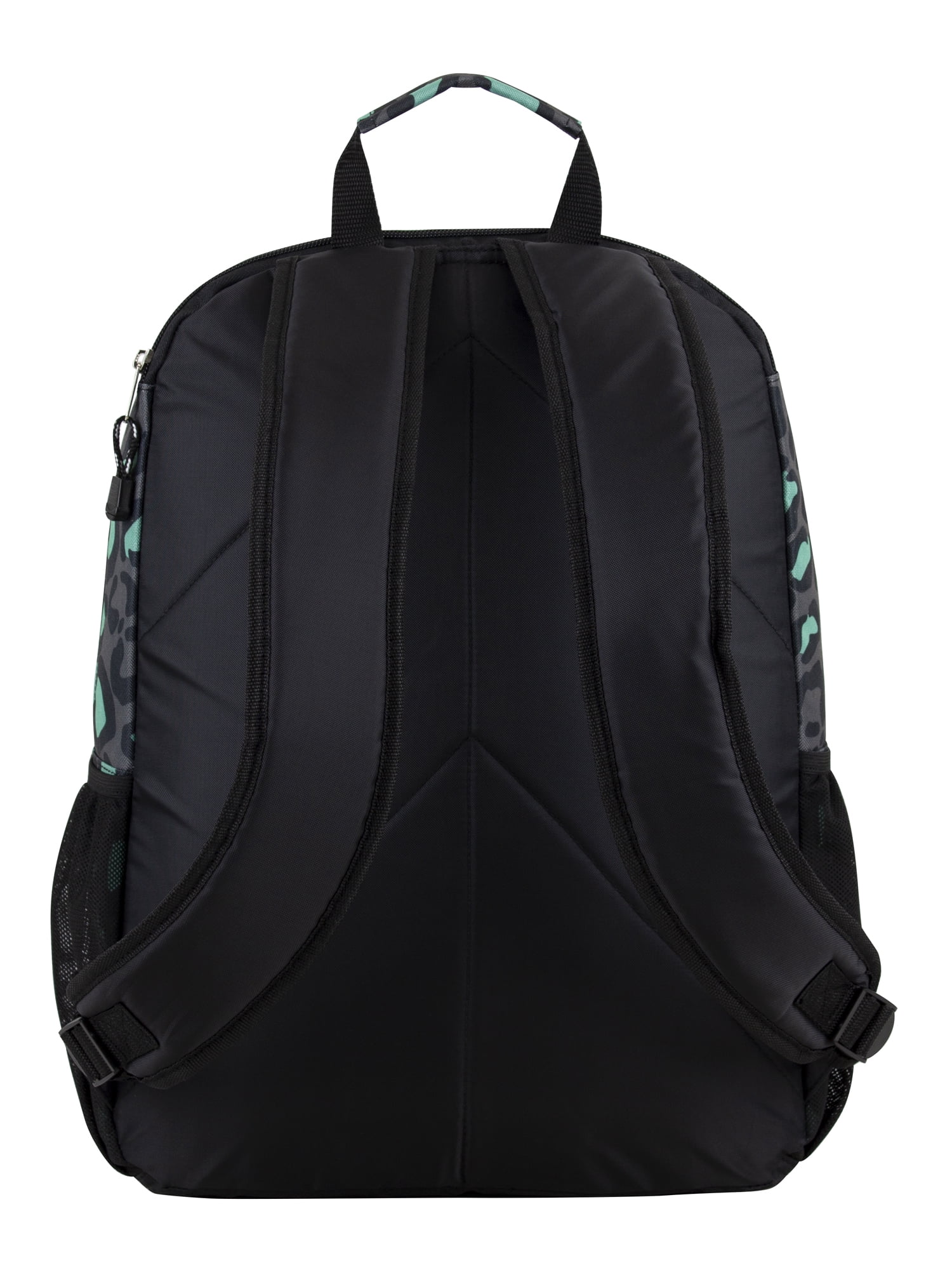 Eastsport Unisex Everyday Tech Backpack, Black Mint Leopard