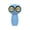 Blue, variant on Owl Portable Handheld Fan, Cute Animal Shape USB Rechargeable Mini Fan with Digital Display, 3 Speeds Personal Cooling Fan for Travel Office
