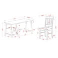 thumbnail image 3 of Oller Writing Desk Set with Chair, 47.25 in x 23.63 in, Gray, 2 Count, 3 of 5