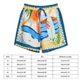 thumbnail image 5 of Women's Casual Shorts,Tropical Fruit Print , Elastic Summer Daily Beach Shorts, High Waist Loose Vacation Beach Shorts, 5 of 5