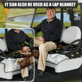 thumbnail image 2 of Yuyamidu Happy Christmas Golf Cart Seat Covers with Front Pockets, Cute Reindeer Golf Cart Seat Towel Blanket for 2 Passenger, Colorful Light Club Car Accessories, 2 of 7