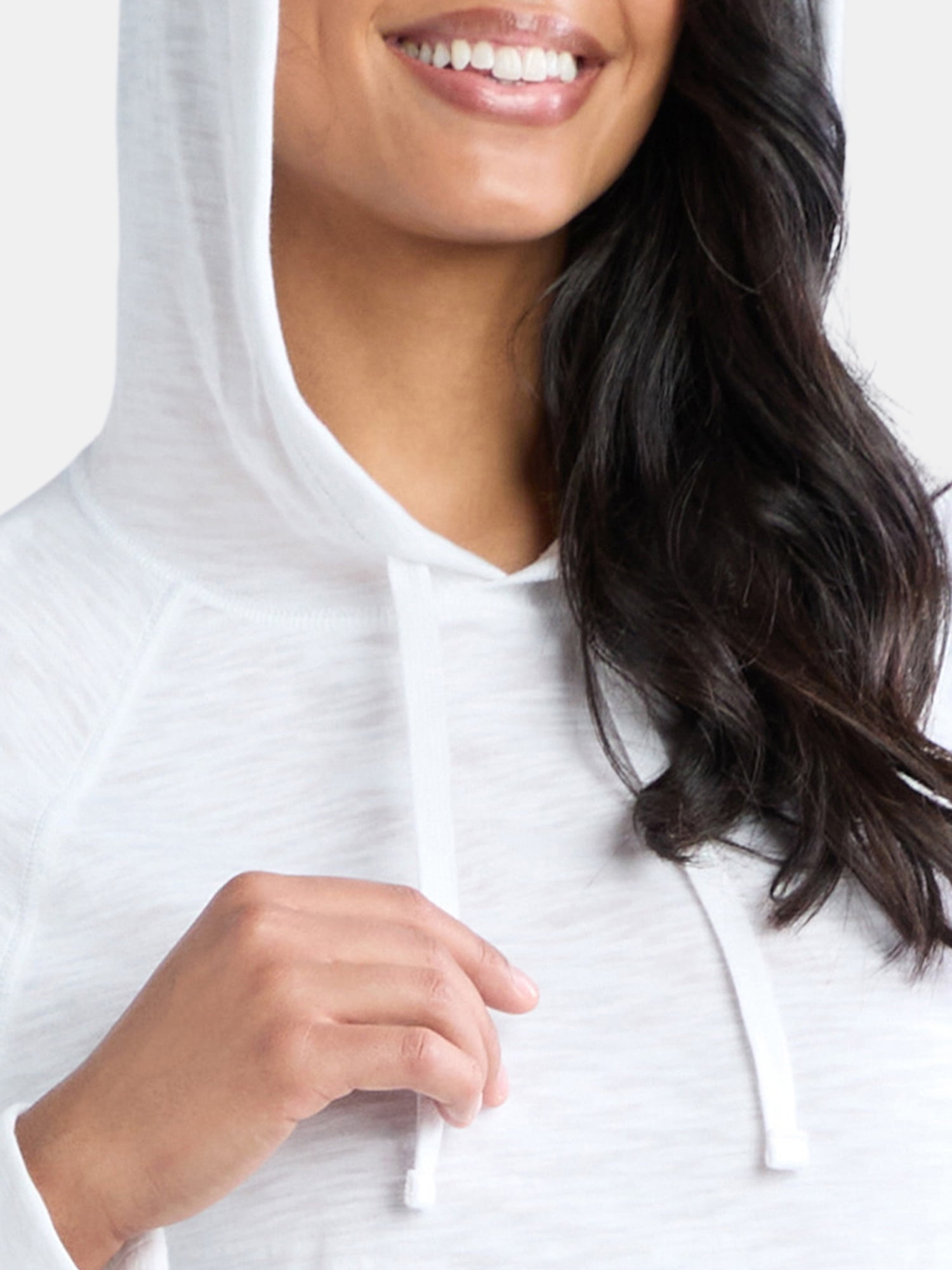 Time and Tru Women's Slub Jersey Hoodie, Sizes XS-XXXL